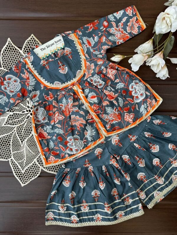 shop Beautiful girls sharara suit set