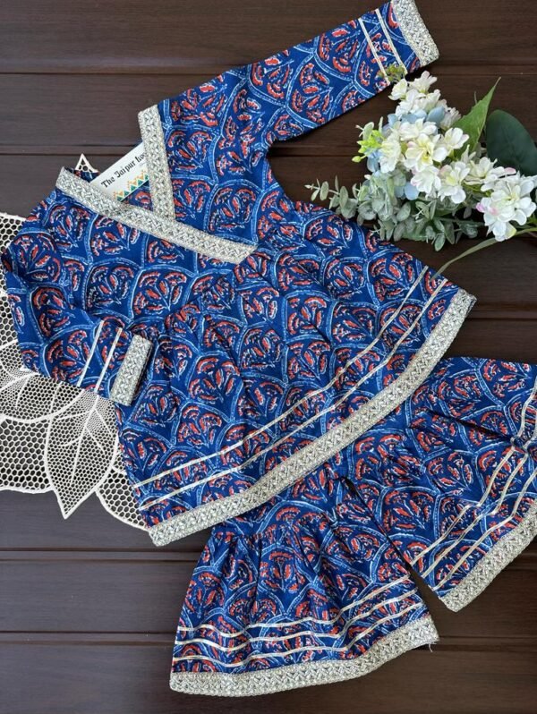 buy blue designer ethnic suit for girls